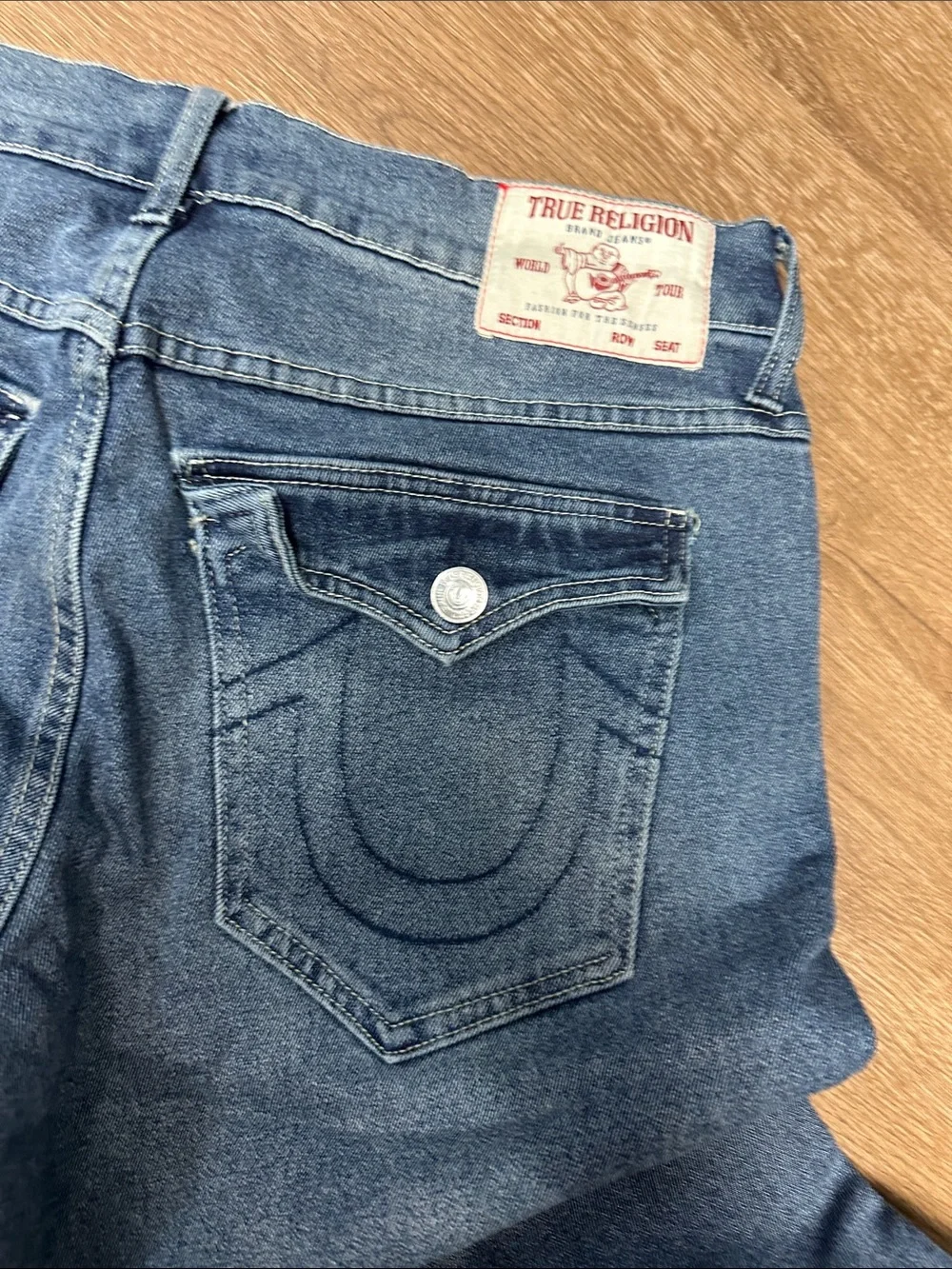 True Religion Men's Dark Blue Slim Straight Jeans